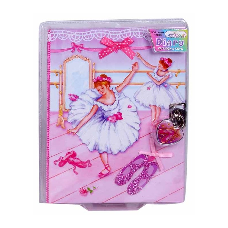 DIARIO C/CANDADO COLEC. BALLET 18 x 13 x 2 cm DIARIO C/CANDADO COLEC. BALLET 18 x 13 x 2 cm