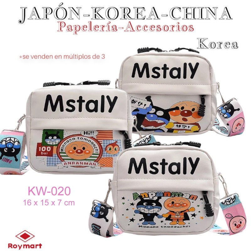 BOLSA BANDOLERA KOREA STYLE K-POP KAWAII,3 MODELOS 16 x 15 x 7 cm BOLSA BANDOLERA KOREA STYLE K-POP KAWAII,3 MODELOS 16 x 15 x 7 cm