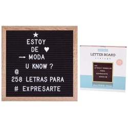 PIZARRA PARA MENSAJES 30*30 CMS,CON 258 LETRAS 30 x 30 cm.