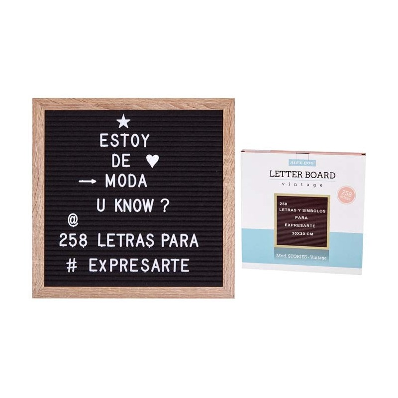 PIZARRA PARA MENSAJES 30*30 CMS,CON 258 LETRAS 30 x 30 cm. PIZARRA PARA MENSAJES 30*30 CMS,CON 258 LETRAS 30 x 30 cm.