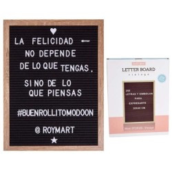 PIZARRA PARA MENSAJES 30*40 CMS,CON 258 LETRAS 30 x 40 cm.