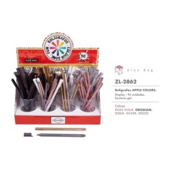 EXP.96 ROTULADORES WATER COLOR P.FINA,6 COL. APPLE Expositor: 27,5 x 28,5 x 15 cm Und: 15,7 cm.
