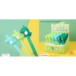 EXP.36 BOLIS COCODRILO CLICK PEN , 3 COLORES Exp. 18,6 x 16,5 15,2 cm.