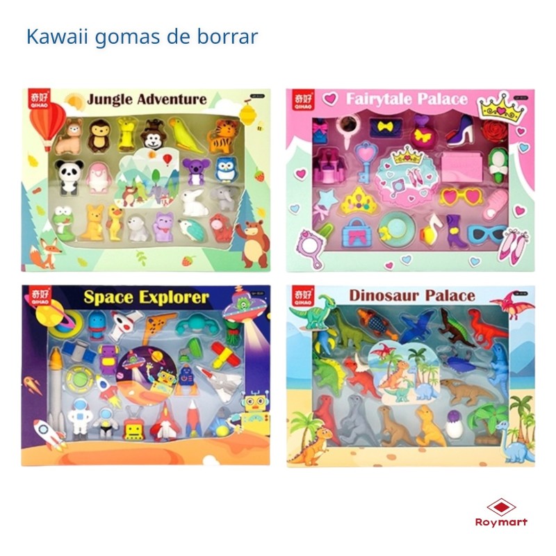 SET GOMAS DINO,SPACE,JUNGLE,FAIRY,4 SURTIDOS 28 x 21 x 3 cm. SET GOMAS DINO,SPACE,JUNGLE,FAIRY,4 SURTIDOS 28 x 21 x 3 cm.