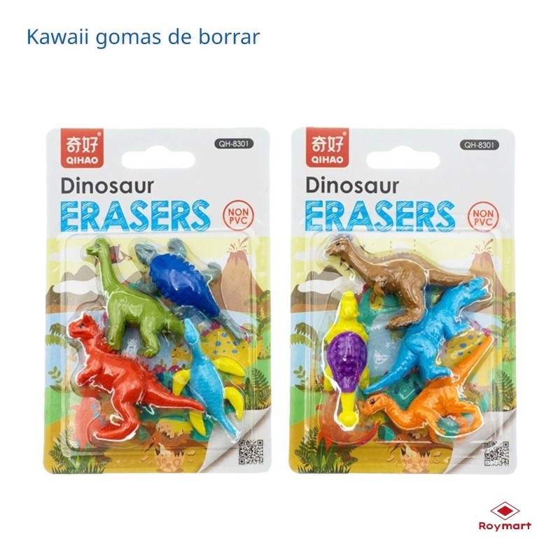 SET GOMAS SURTIDAS DINOSAURIOS,2 MODELOS Exp: 30 x 20 x 7 cm. Unid. 14,5 x 9,5 x 2 cm. SET GOMAS SURTIDAS DINOSAURIOS,2 MODELOS Exp: 30 x 20 x 7 cm. Unid. 14,5 x 9,5 x 2 cm.