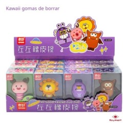 EXP.12 GOMAS MONSTERS SURTIDOS Exp. 31 x 14 x 11 cm. Unid. 11 x 7,6 x 4,5 cm.