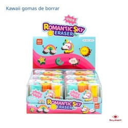 EXP.6 GOMAS ROMANTIC SKY SURTIDAS Exp. 14 x 15 x 5,5 cm. Unid. 6,7 x 4,8 x 5,3 cm.