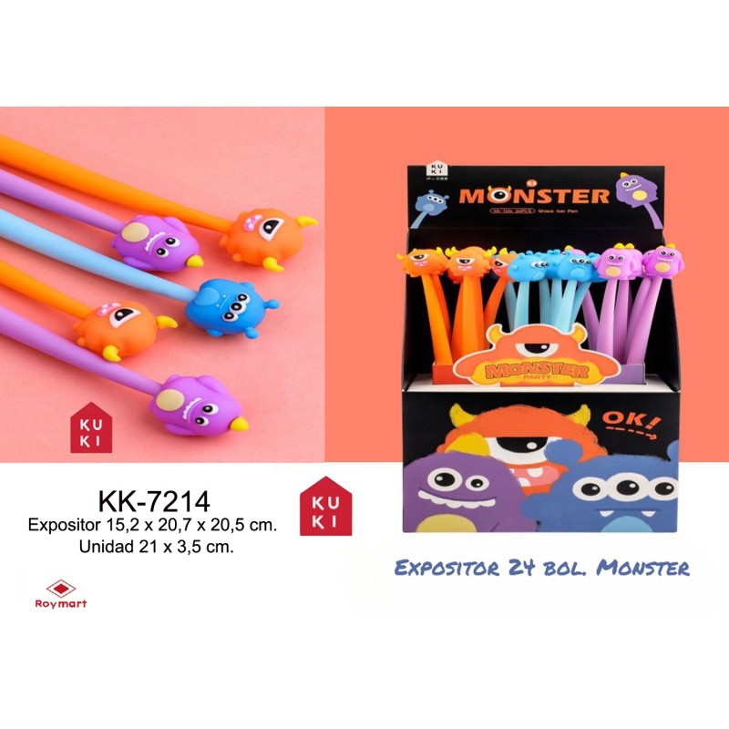 EXP.24 BOLIS GEL MONSTER LONG Expositor 15,2 x 20,7 x 20,5 cm. Unid.21 x 3,5 cm. EXP.24 BOLIS GEL MONSTER LONG Expositor 15,2 x 20,7 x 20,5 cm. Unid.21 x 3,5 cm.