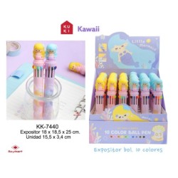 EXP.36 BOLIS 10 COLORES LITTLE MERMAID Exp: 19 x 19 x 27 cm. Und: 15 x 2,5 x 2 cm.