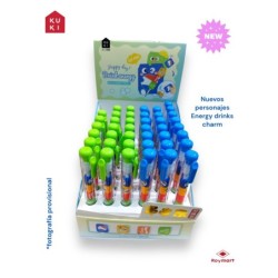 EXP.48 BOLIS GEL DRINK ENERGY CHARMS,2 COL Exp: 16 x 20,8 x 13,7 cm. Und: 13,5 x 1,5 cm.