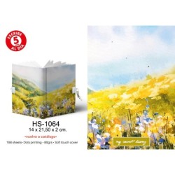 DIARIO A5 168H.C/CANDADO LANDSCAPE 14 x 21,50 x 2 cm.