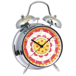RELOJ CAMPANAS MEDIANO MOD.RED&YELLOW POINTS 18 x 11,5 x 5,5 cm