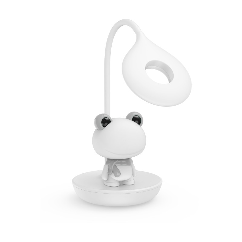 STAND NIGHT LED LAMP FROG TOUCH 5 NIV. LUZ,4 COL. 13 x 13 x 39 cm