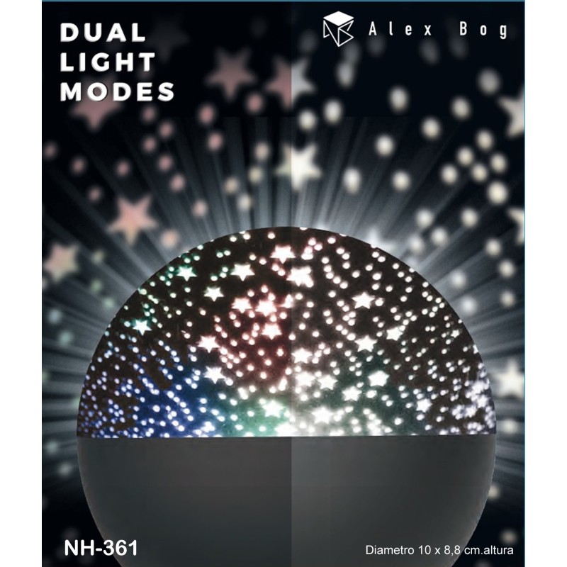 PROYECTOR LED 10 POR 8 CMS. MULTI STARS Diametro 10 x 8,8 cm.altura PROYECTOR LED 10 POR 8 CMS. MULTI STARS Diametro 10 x 8,8 cm.altura