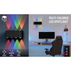 OCHO LUCES LED WALL 17.9 x 6,8 x 2,8 cm