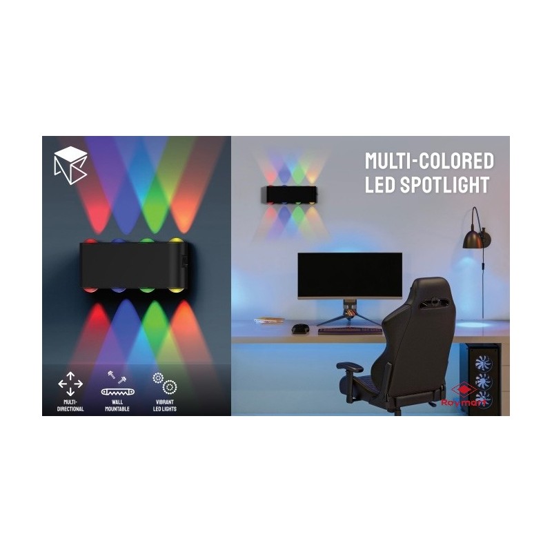 OCHO LUCES LED WALL 17.9 x 6,8 x 2,8 cm OCHO LUCES LED WALL 17.9 x 6,8 x 2,8 cm