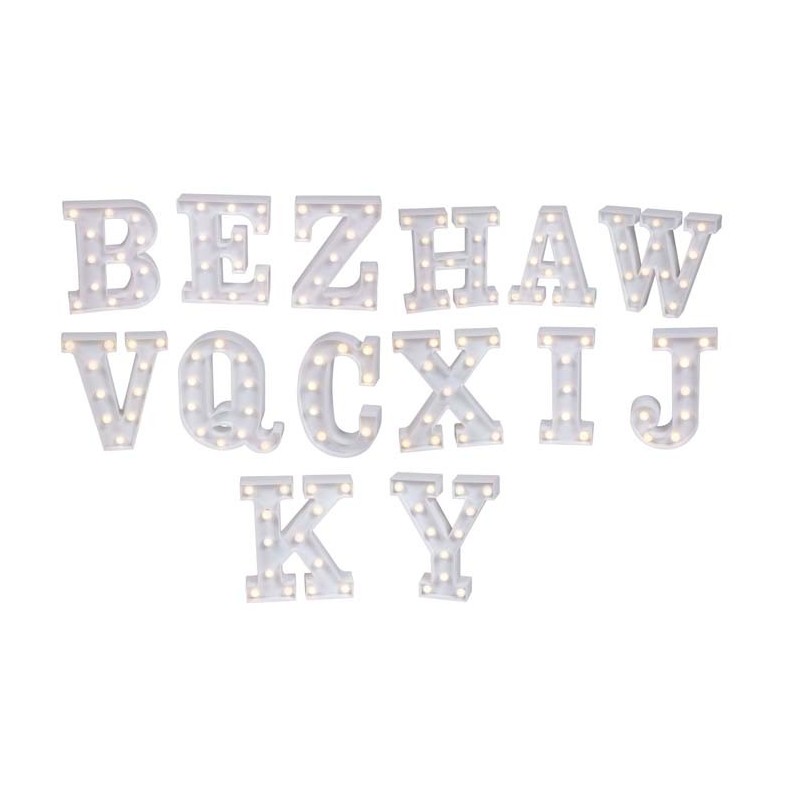 LETRAS CON LUCES LED SURTIDAS,26 MODELOS 22 x 19,5 x 4,5 cm LETRAS CON LUCES LED SURTIDAS,26 MODELOS 22 x 19,5 x 4,5 cm