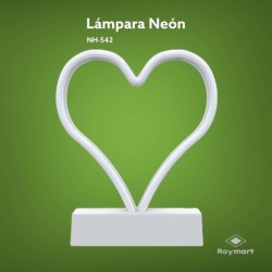 FIGURA NEON HEART 30 x 14 x 2,5 cm.