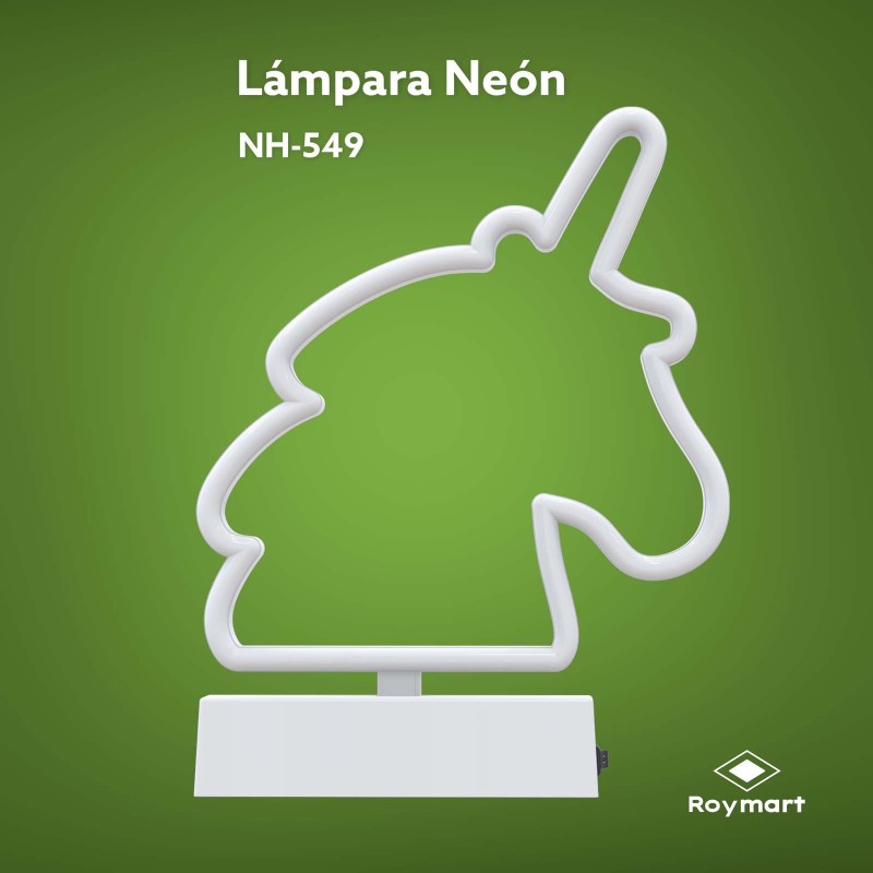 FIGURA NEON NEW UNICORN 30 x 14 x 2,5 cm. FIGURA NEON NEW UNICORN 30 x 14 x 2,5 cm.