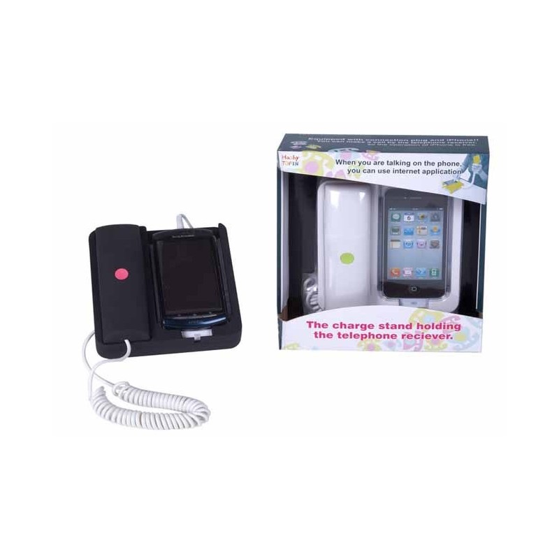 BASE TELEFONO PARA MOVIL , BLANCO Y NEGRO 7 x 12,.5 x 13,5 cm BASE TELEFONO PARA MOVIL , BLANCO Y NEGRO 7 x 12,.5 x 13,5 cm