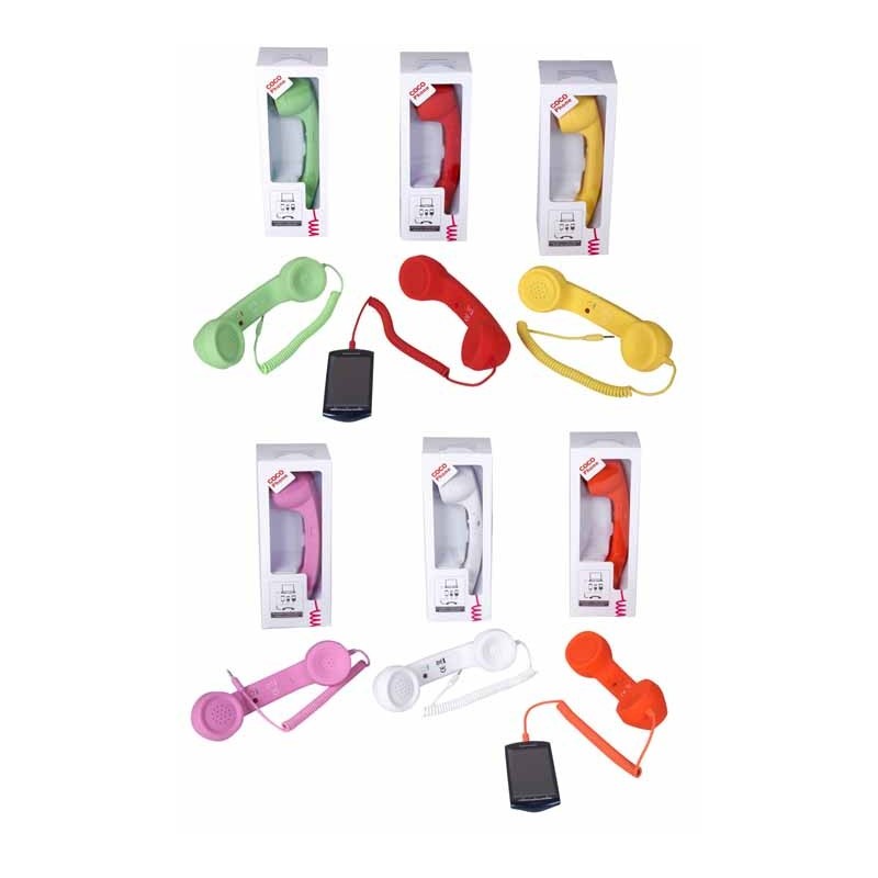 TELEFONO RETRO CON CLAVIJA PARA MOVIL,6 COLORES 7 x 5,5 x 20,5 cm TELEFONO RETRO CON CLAVIJA PARA MOVIL,6 COLORES 7 x 5,5 x 20,5 cm