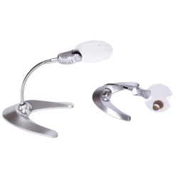 LUPA C/SOPORTE SOBREMESA Y LUZ LED 3X/4,5X 31 x 17 x 5 cm
