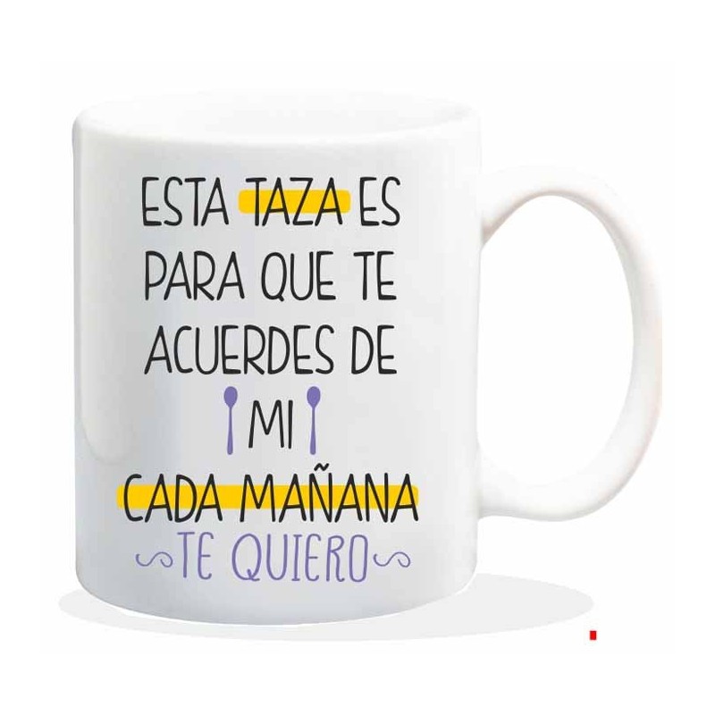 NEW MUG CON MENSAJE ESTA TAZA ES PARA QUE TE 8 x 8 x 9,5 cm. NEW MUG CON MENSAJE ESTA TAZA ES PARA QUE TE 8 x 8 x 9,5 cm.