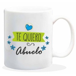 NEW MUG CON MENSAJE TE QUIERO ABUELO 8 x 8 x 9,5 cm.