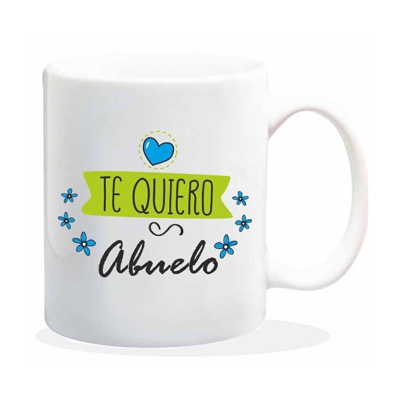 NEW MUG CON MENSAJE TE QUIERO ABUELO 8 x 8 x 9,5 cm. NEW MUG CON MENSAJE TE QUIERO ABUELO 8 x 8 x 9,5 cm.