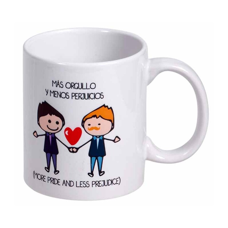 MUG CON MENSAJE MAS ORGULLO Y MENOS....MEN 8 x 8 x 9,5 cm. MUG CON MENSAJE MAS ORGULLO Y MENOS....MEN 8 x 8 x 9,5 cm.