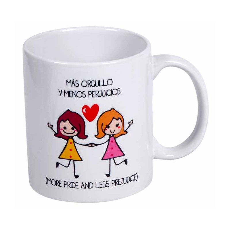 MUG CON MENSAJE MAS ORGULLO Y MENOS....WOMEN 8 x 8 x 9,5 cm. MUG CON MENSAJE MAS ORGULLO Y MENOS....WOMEN 8 x 8 x 9,5 cm.
