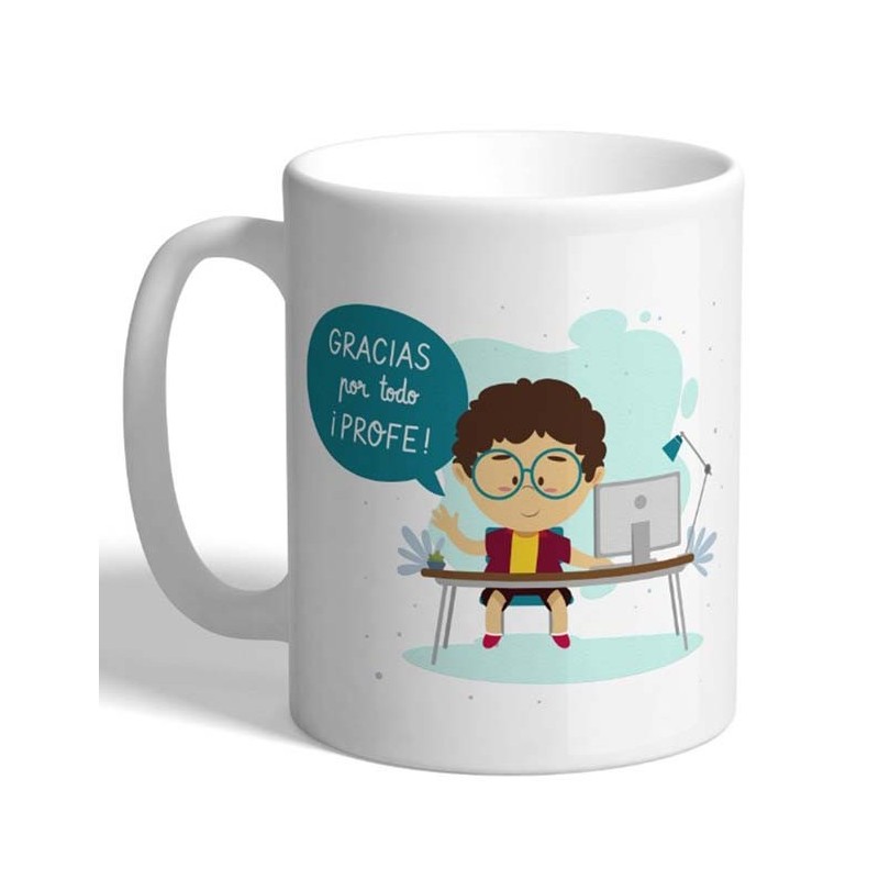 MUG CON MENSAJE ,GRACIAS POR TODO PROFE BOY 8 x 8 x 9,5 cm. MUG CON MENSAJE ,GRACIAS POR TODO PROFE BOY 8 x 8 x 9,5 cm.