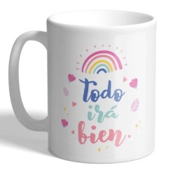 MUG SPECIAL EDITION TODO IRA BIEN SUN COLORS 8 x 8 x 9,5 cm.