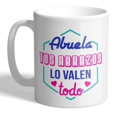MUG SPECIAL EDITION ABUELA TUS ABRAZOS... 8 x 8 x 9,5 cm.