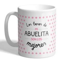 MUG SPECIAL EDITION LOS BESOS.ABUELITA...MEJORES 8 x 8 x 9,5 cm.