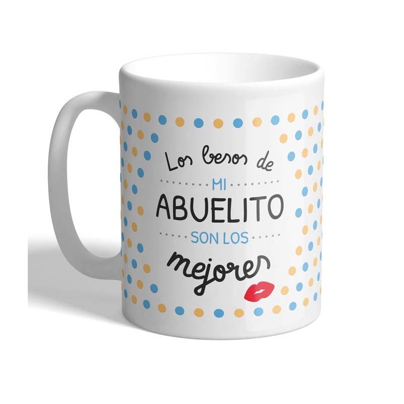 MUG SPECIAL EDITION LOS BESOS.ABUELITO...KISS 8 x 8 x 9,5 cm. MUG SPECIAL EDITION LOS BESOS.ABUELITO...KISS 8 x 8 x 9,5 cm.