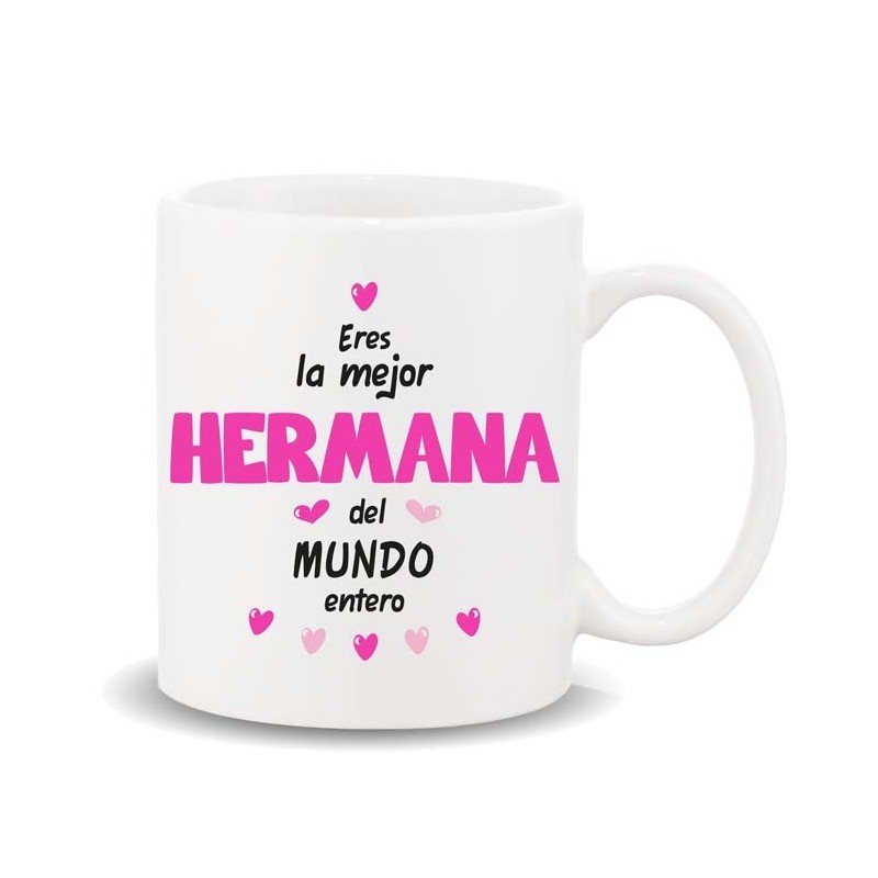 MUG COLECCION FAMILIA, HERMANA 8 x 8 x 9,5 cm. MUG COLECCION FAMILIA, HERMANA 8 x 8 x 9,5 cm.