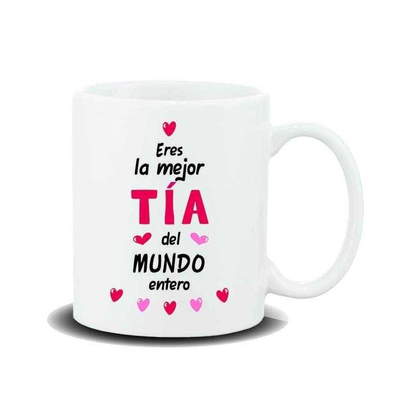 MUG COLECCION FAMILIA, TIA 8 x 8 x 9,5 cm. MUG COLECCION FAMILIA, TIA 8 x 8 x 9,5 cm.