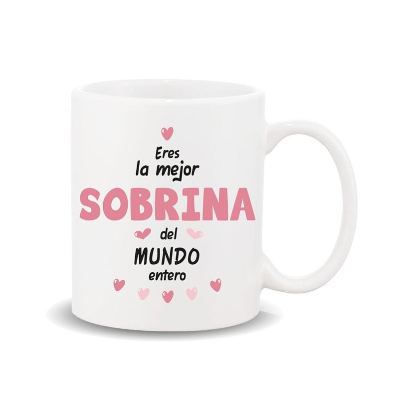MUG COLECCION FAMILIA, SOBRINA 8 x 8 x 9,5 cm. MUG COLECCION FAMILIA, SOBRINA 8 x 8 x 9,5 cm.