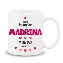 MUG COLECCION FAMILIA, MADRINA 8 x 8 x 9,5 cm.