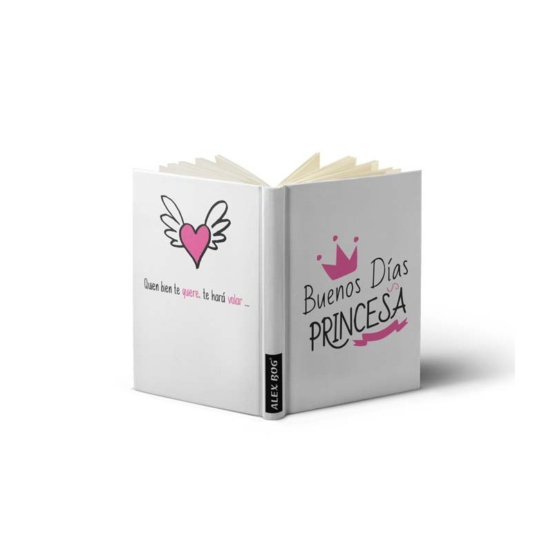 LIBRETA CON MENSAJE A6,BUENOS DIAS PRINCESA Tamaño A6 LIBRETA CON MENSAJE A6,BUENOS DIAS PRINCESA Tamaño A6