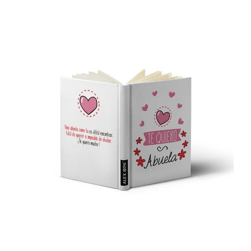 LIBRETA CON MENSAJE A6,TE QUIERO ABUELA Tamaño A6 LIBRETA CON MENSAJE A6,TE QUIERO ABUELA Tamaño A6
