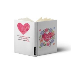LIBRETA C/ MENSAJE A6 ,TE QUIERO ABUELA HEART/FLOW Tamaño A6