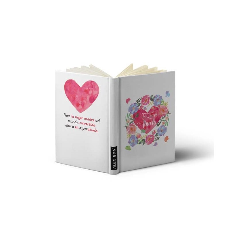LIBRETA C/ MENSAJE A6 ,TE QUIERO ABUELA HEART/FLOW Tamaño A6 LIBRETA C/ MENSAJE A6 ,TE QUIERO ABUELA HEART/FLOW Tamaño A6