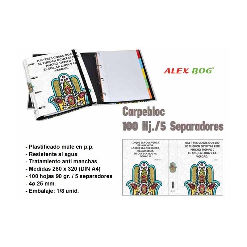 CARPEBLOC 100 HOJAS,COL.MANDALA,LO QUE SEA QUE.... 38 x 22 x 2 cm CARPEBLOC 100 HOJAS,COL.MANDALA,LO QUE SEA QUE.... 38 x 22 x 2 cm