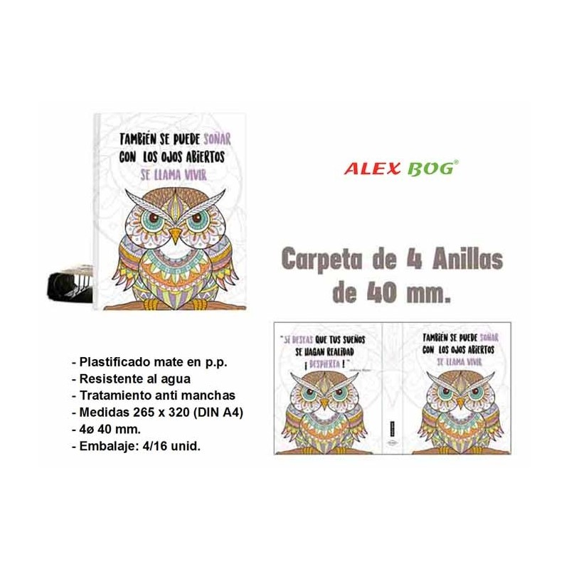 CARPETA 4 ANILLAS ,COL.MANDALA,TAMBIEN SE PUEDE... 32 x 26 x 5 cm CARPETA 4 ANILLAS ,COL.MANDALA,TAMBIEN SE PUEDE... 32 x 26 x 5 cm