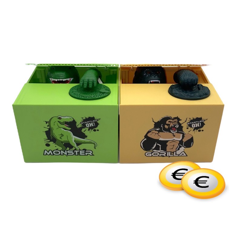 GATO GUARDAMONEDAS MONSTERS SURTIDOS 12,5 x 10,5 x 10,5 cm. GATO GUARDAMONEDAS MONSTERS SURTIDOS 12,5 x 10,5 x 10,5 cm.