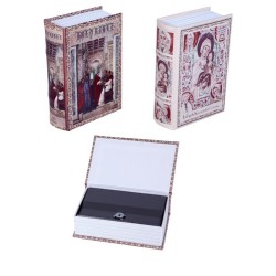 LIBRO CAJA FUERTE C/ LLAVE GRANDE,2 MOD. BIBLIA 6 cm x 16 cm x 24 cm