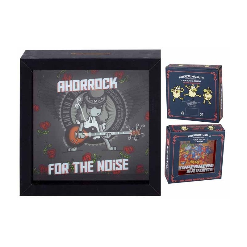 HUCHA MADERA KUKUXUMUXU AHORROCK 18 x 18 x 5 cm. HUCHA MADERA KUKUXUMUXU AHORROCK 18 x 18 x 5 cm.