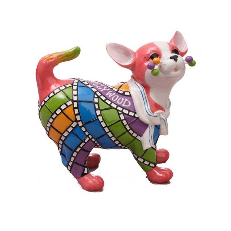 GATO CERAMICA BIGOTES HOLLYWOOD 19 x 20 x 9 cm GATO CERAMICA BIGOTES HOLLYWOOD 19 x 20 x 9 cm